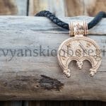 Оберег Лунница золото 585 женский кулон символ луны и материнства, Мастерская Ярило