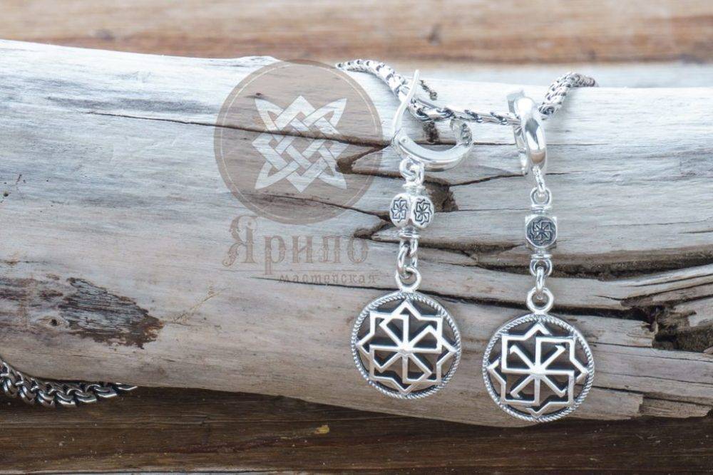 Серьги Молвинец серебро 925, женский оберег от сглаза, Мастерская Ярило