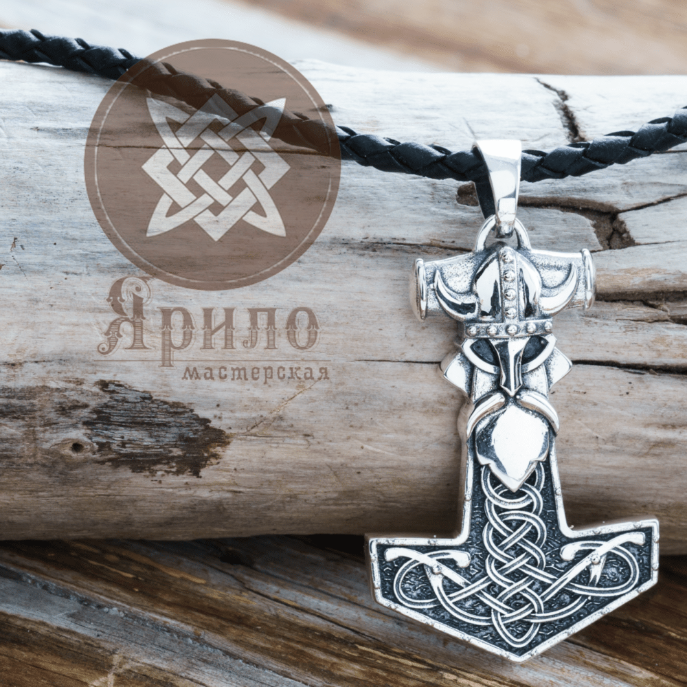 Оберег Молот Тора Мьёльнир серебро 925, скандинавский кулон, Мастерская Ярило