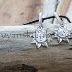 Серьги Ярило серебро 925, женский солярный оберег Бога-Солнца, Мастерская Ярило