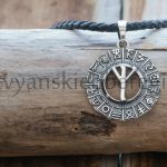 Руна Мир серебро 925 кулон, первая руна венедского ряда Белобог и Мироздание, Мастерская Ярило