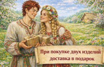 Условия бесплатной доставки - Ювелирная мастерская Ярило Бесплатная доставка по России при покупке двух славянских оберегов